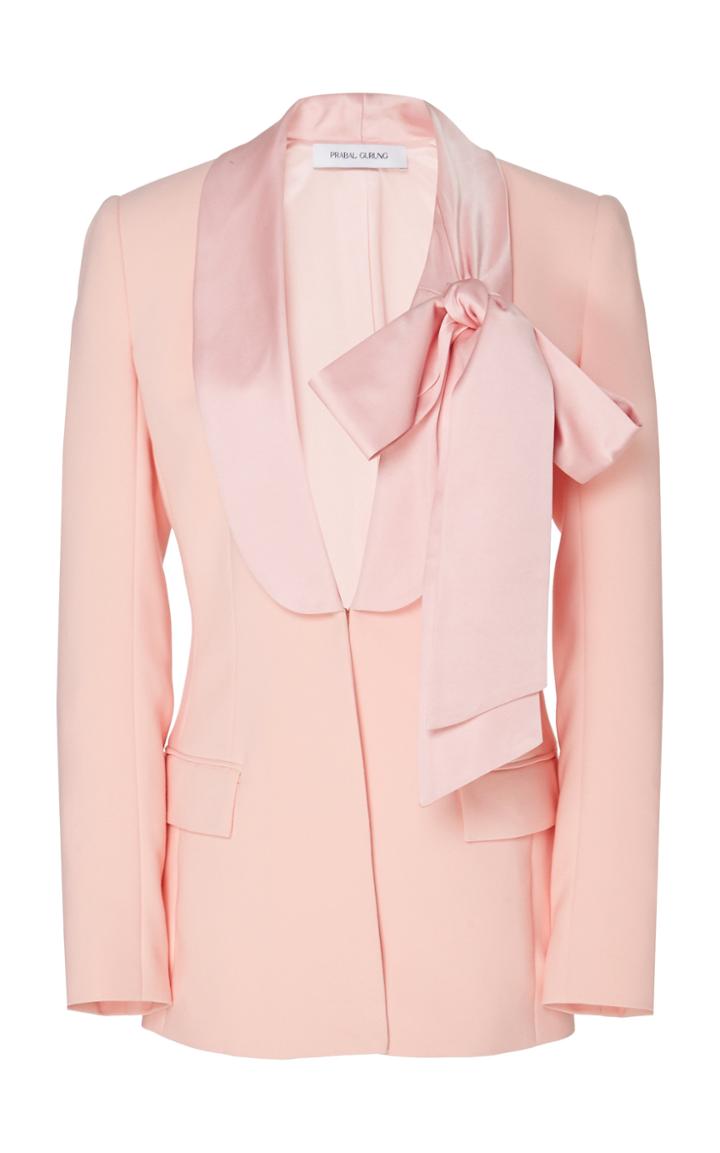 Prabal Gurung Ribbon Collar Blazer