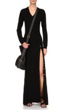 Moda Operandi Michael Kors Collection Cashmere Button Slit Maxi Dress