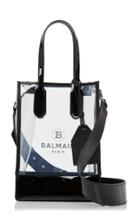Balmain Logo Embossed Pvc Shopping Bag