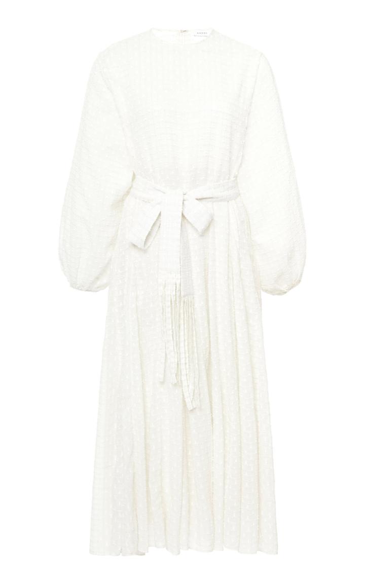 Moda Operandi Rhode Devi Wrap Voile Midi Dress Size: Xs