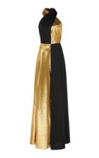 Racil Marisa Colorblock Silk-blend Metallic Jumpsuit