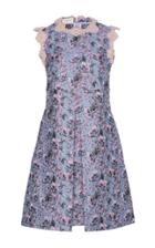 Giuseppe Di Morabito Scalloped Trim Floral Jacquard Dress