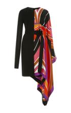 Emilio Pucci Striped Silk And Jersey Dress
