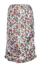 Marni Ruched Floral Skirt