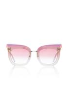 Emilio Pucci Sunglasses Square-frame Metal Sunglasses