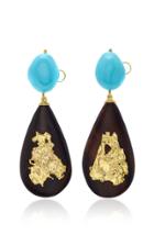 Grazia & Marica Vozza One-of-a-kind Turquoise And Ebony Earrings