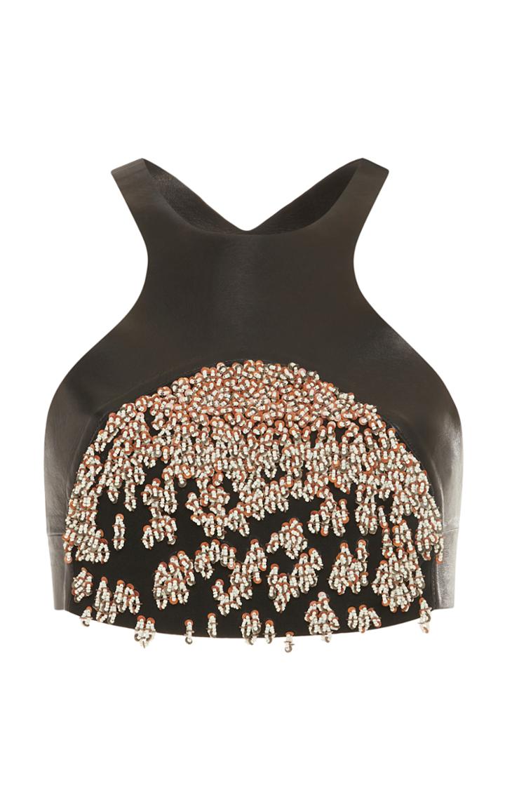 Roberto Cavalli Sequined Crop Top