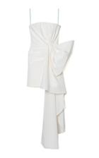 Moda Operandi Carolina Herrera Bow-detailed Silk Faille Strapless Mini Dress