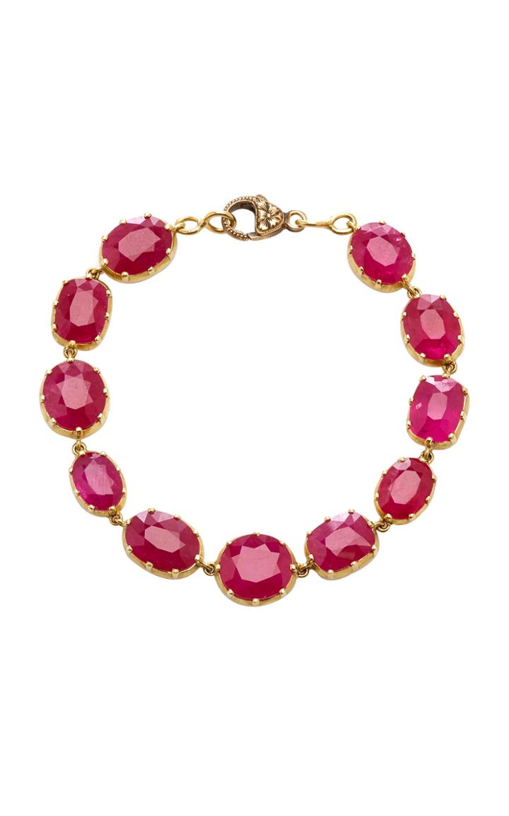 Sylva & Cie Ruby 18k Yellow Gold Bracelet
