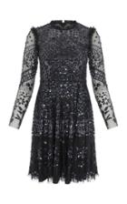 Needle & Thread Aurora Sequin-embellished Tulle Mini Dress Size: 6