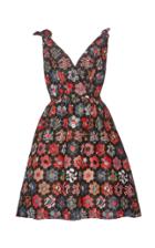 Jonathan Cohen Floral Jacquard Mini Dress