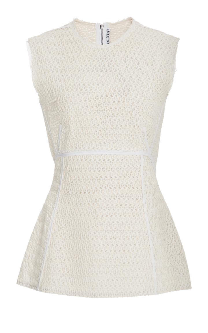 Maticevski Promise Knitted Peplum Top