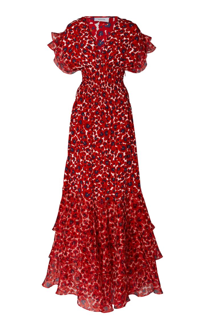 Isolda Pri Floral-print Silk-chiffon Maxi Dress
