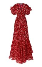 Isolda Pri Floral-print Silk-chiffon Maxi Dress