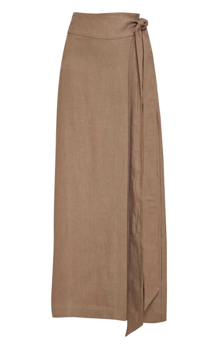 Bondi Born Universal Linen Wrap Skirt