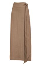 Bondi Born Universal Linen Wrap Skirt