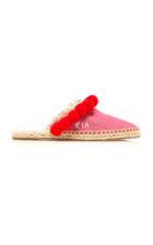 Rae Feather Monogram Open Back Espadrille