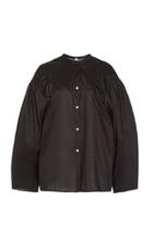 Toteme Moncton Oversized Cotton-blend Poplin Top