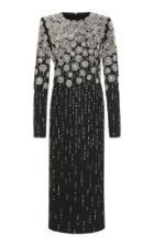 Givenchy Embellished Embroidered Crepe Midi Dress
