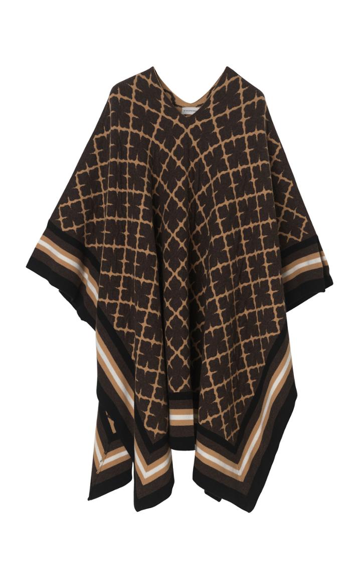 By Malene Birger Vanilla Patterned Poncho