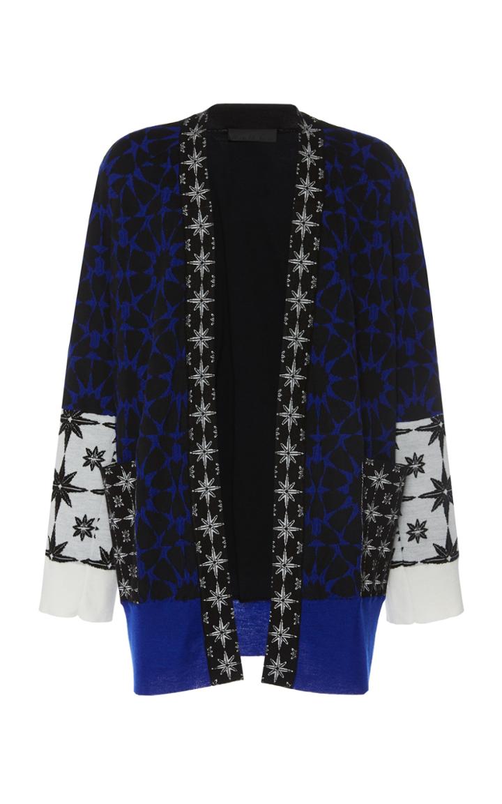 Haider Ackermann Intarsia Cashmere And Silk Cardigan