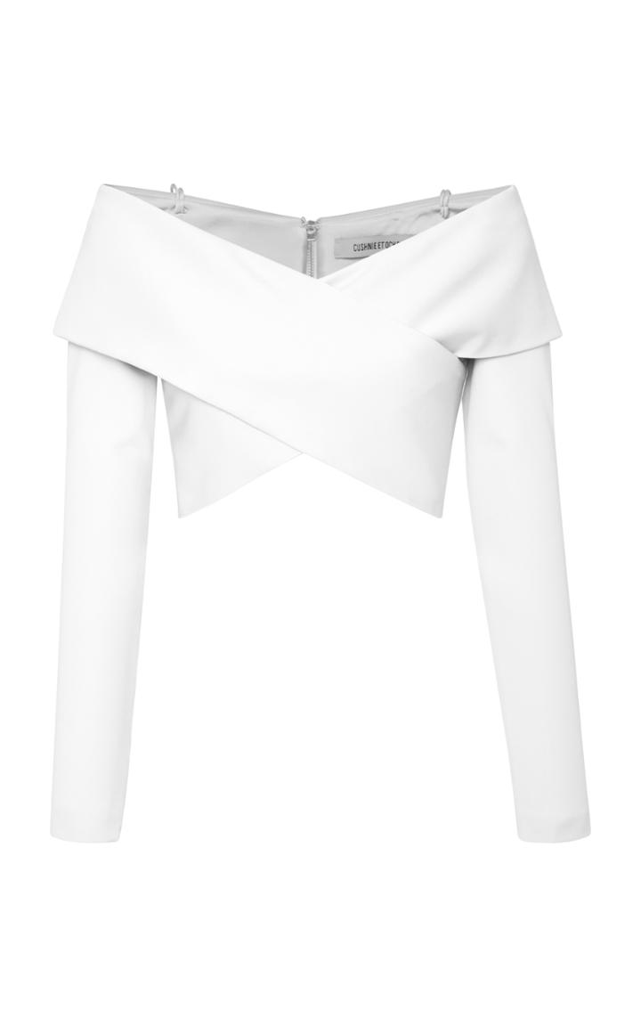 Cushnie Et Ochs Issa Cross Crop Top