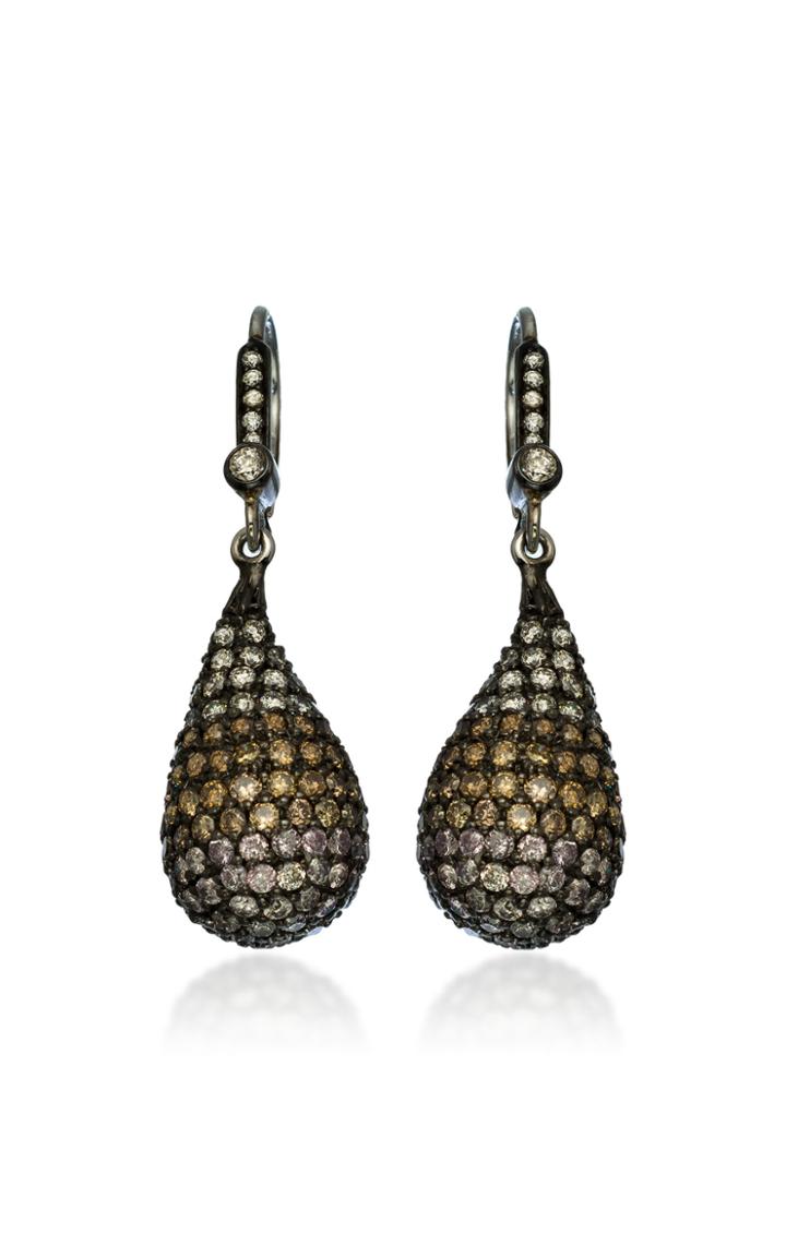 Sethi Couture Ombr Diamond 18k White Gold Drop Earrings