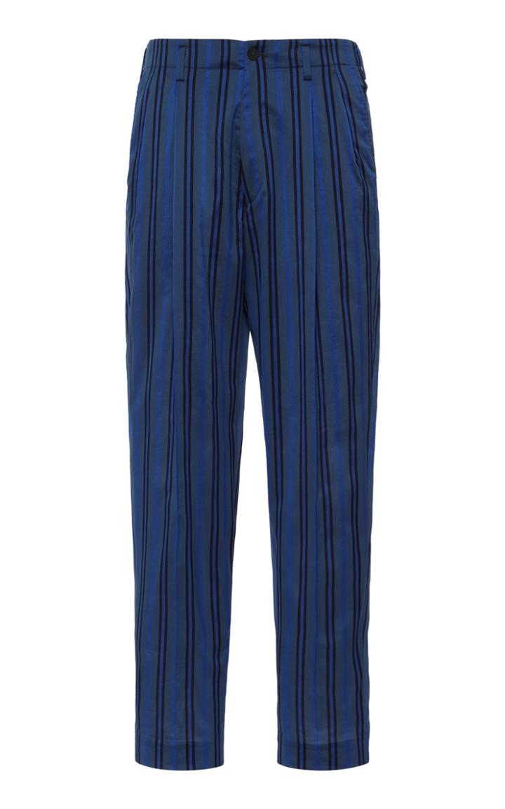 Haider Ackermann Gg Striped Linen-blend Pants