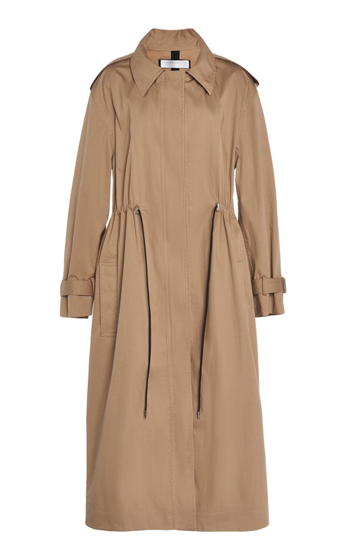 Victoria Beckham Cotton-gabardine Trench Coat