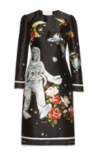 Dolce & Gabbana Long Sleeve Galaxy Dress