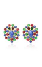 Gripoix Jaipur 24k Gold-plated And Glass Earrings