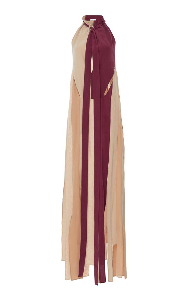 Loewe Halter Neck Patchwork Dress