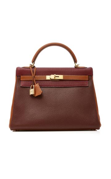 Heritage Auctions Special Collections Hermes 32cm Rouge H Gold & Havane Togo Limited Edition Retourne Kelly