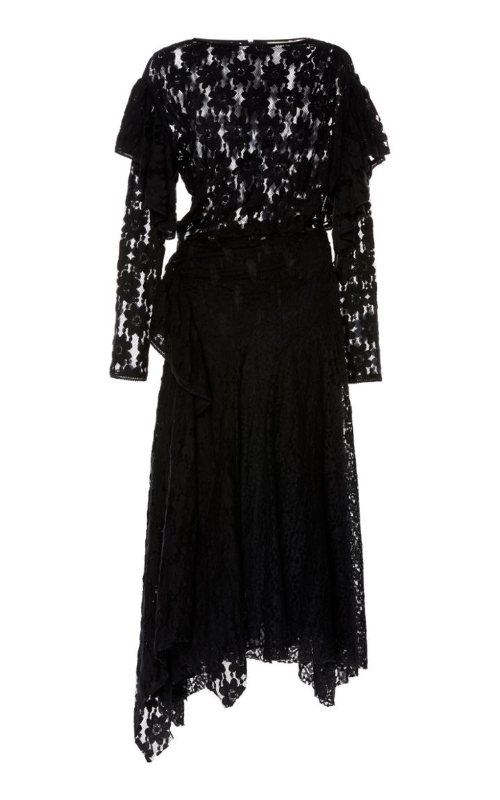 Isabel Marant Toile Vally Asymmetric Cotton-blend Lace Dress