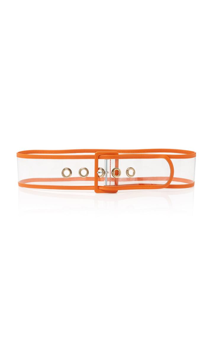 Maison Boinet Pvc And Leather Waist Belt Size: 90 Cm