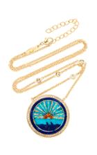 Moda Operandi Jacquie Aiche Small Pave Sunshine Opal Inlay Necklace