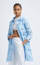 Moda Operandi Oscar De La Renta Portrait Collar Trapeze Faille Coat