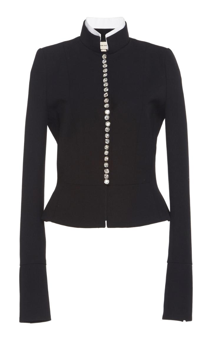 Alexandre Vauthier Embellished Wool Gabardine Jacket