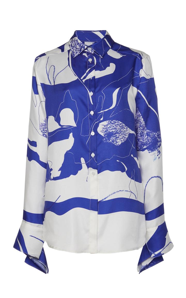 Moda Operandi Christopher Esber Button Up Twill Slim Shirt