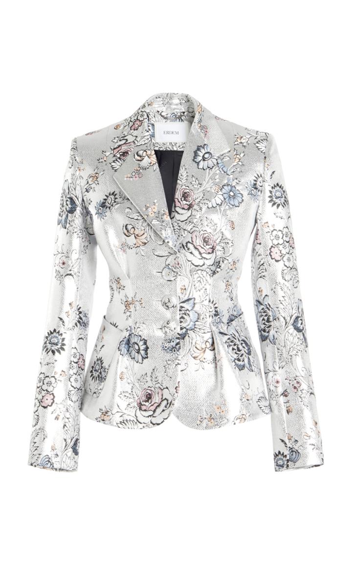 Moda Operandi Erdem Ernest Metallic Floral Blazer
