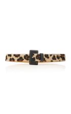 Maison Vaincourt Leopard-print Calf-hair Belt