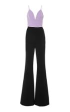 Christian Siriano Two Tone Flare Leg Jumpsuit