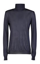 Giuliva Heritage Collection Asteria Long Sleeve Silk Turtleneck Sweater