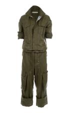 Mafalda Von Hessen Zoot Leather Waisted Jumpsuit