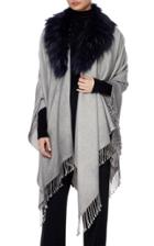 Ama Pure Antra Cape With Racoon Trim