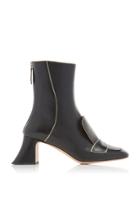 Rochas Embellished Leather Bootie