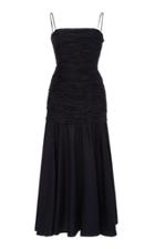 Andres Otalora Trinidad Ruched Cotton Midi Dress