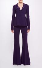 Moda Operandi Pamella Roland Stretch Crepe Jacket With Crystal Applique