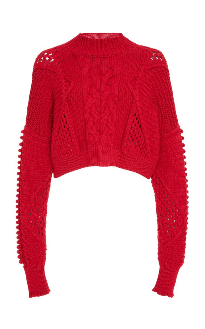 Cushnie Et Ochs Alice Cropped Sweater