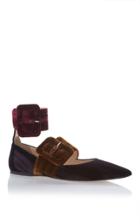 Attico Manu Velvet Flat